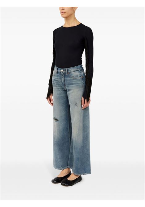 distressed jeans woman blue MM6 MAISON MARGIELA | S52LA0238 M30017994